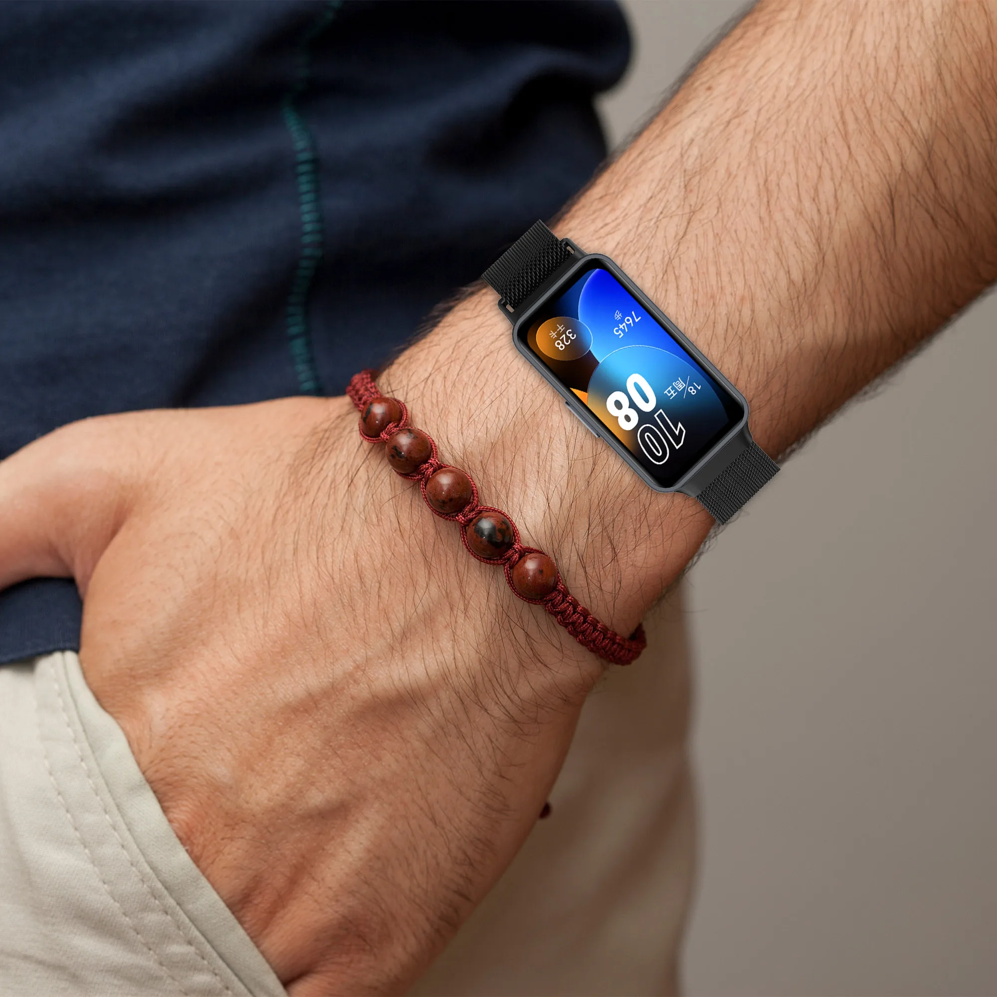 Magnetic Milanese Loop Metal Strap for Smartwatch - Elegant Wristband Bracelet Accessories
