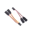 Hot Sale 5 Pcs JR/Futaba Style Servo 1 To 2 Y Harness Leads Splitter Cable Male To Female Extension Lead Wire For RC Models 7Cm 5