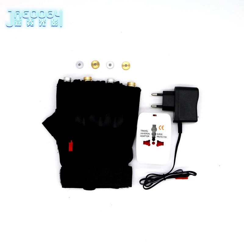 파티 DJ RGB 레이저 장갑, 녹색 2 개, 적색 2 개 포함, LED 로봇 의류 바, 파티 무대 쇼