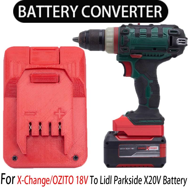 Convertitore Di Batteria Per Batteria X-Change/Ozito Da 18V A Lidl Parkside X20V Adattatore Per Batteria Agli Ioni Di Litio Accessorio Per Utensili El