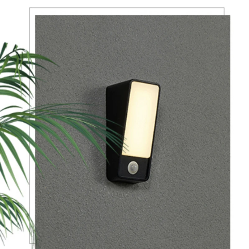 Outdoor IP65 Waterroof Wall Lamp Motion Sensor Modern Wall Light Indoor Lighting Home Decor For Garden Stairways Bedroom Sconces