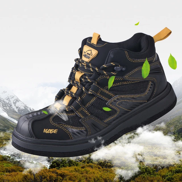 Men's Fishing Wading Boots Breathable Upstream Shoes Outdoor Anti-slip Fly Fishing  Waders Rock offshore Rubber Sole Fishing Boot - AliExpress