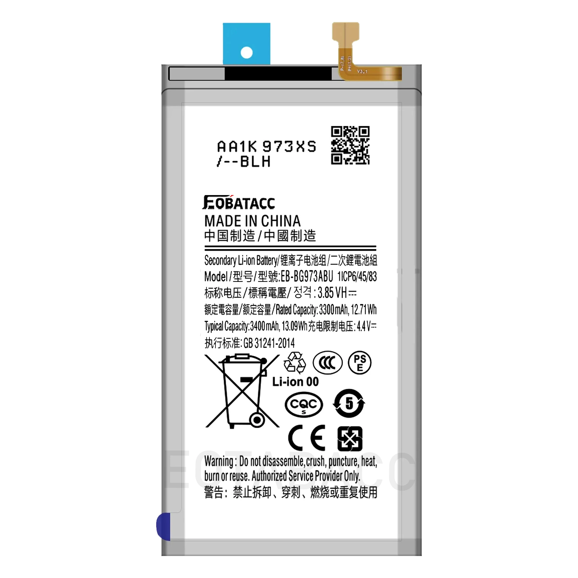 High-Quality Replacement Battery with Tool Kit