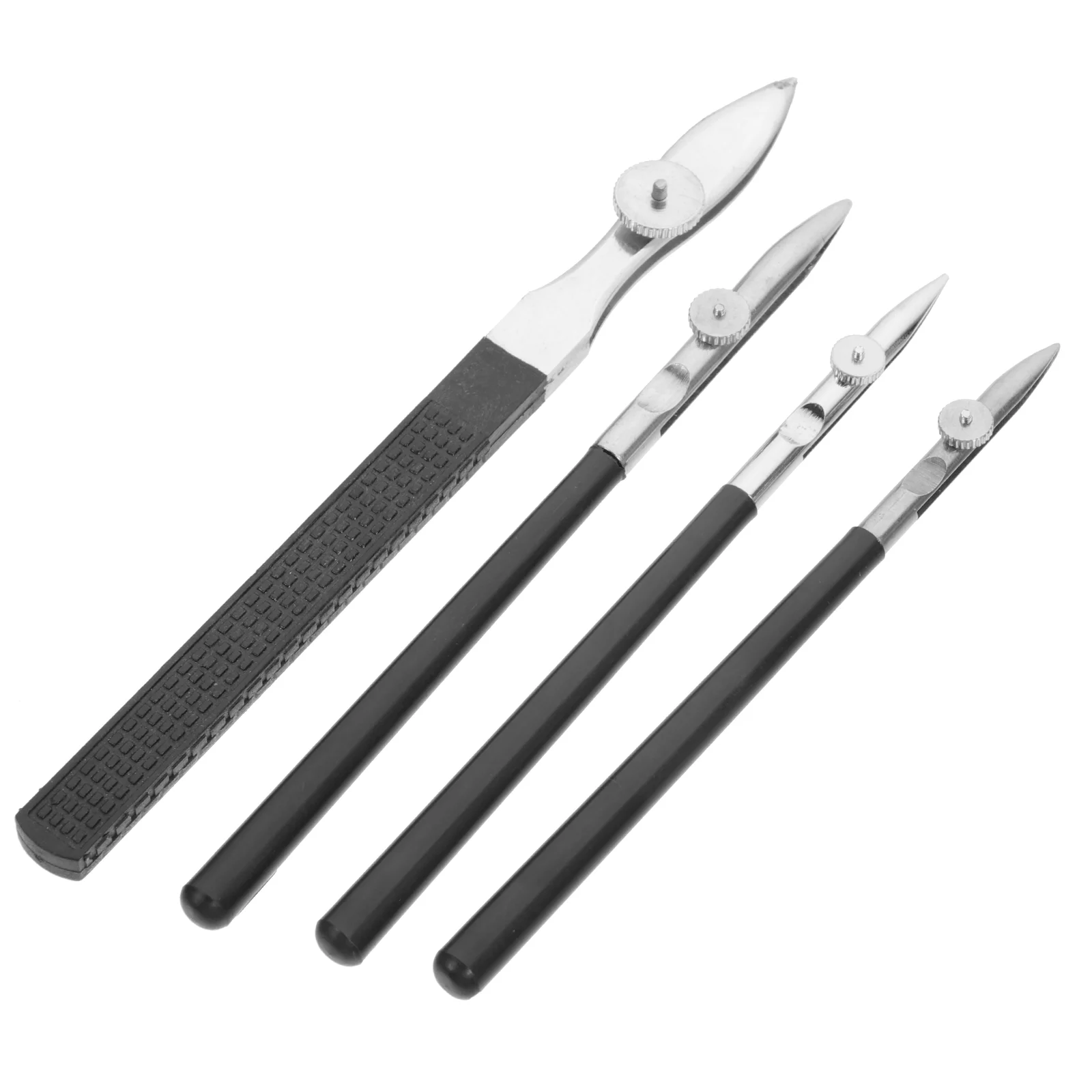 

4 Pcs Duck Pen Comic Fluid Stationery Ruling Ruler Adjustable for Artists Iron Painting