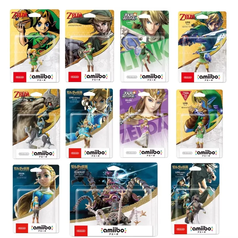 

Nintendo Amiibo Figure The Legend of Zelda Breath of The Wild - Link Wolf/Archer/Rider/Zelda/Mipha/Revali/Urbosa/Daruk/Guardian