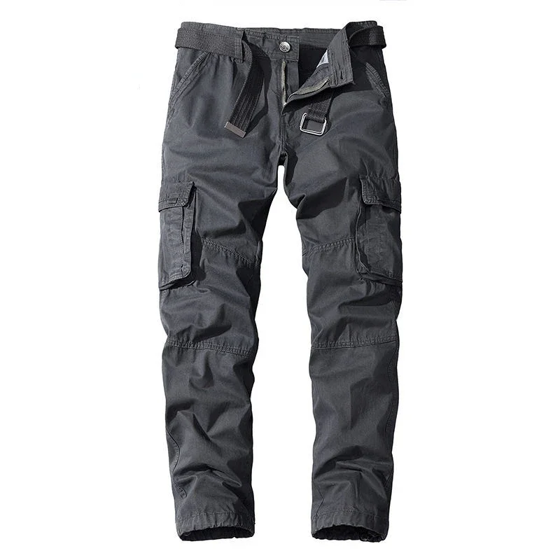 

Men's Military Trousers Casual Cotton Solid Color Male Cargo Pants Men Outdoor Trekking Trousers Multi-Pockets Camouflage Pants