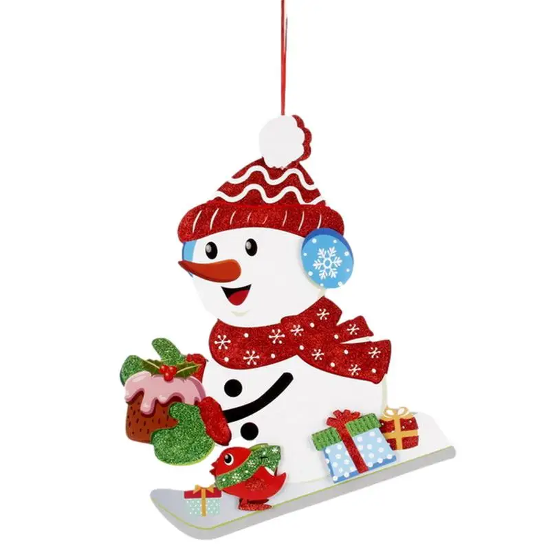 

Christmas Ornament Snowman Garland Santa Hang Ornament For Christmas Portable Christmas Tree Hang Ornament For Car Decoration