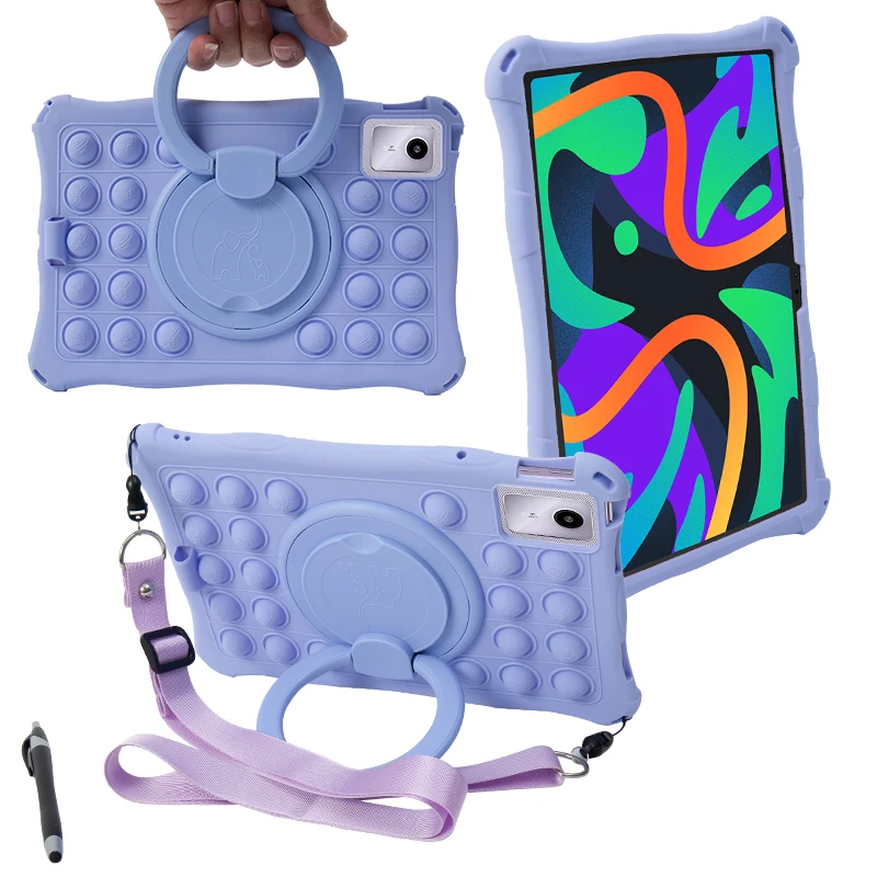 Kids  Case - 360° Rotating Stand, Soft Silicone Shell