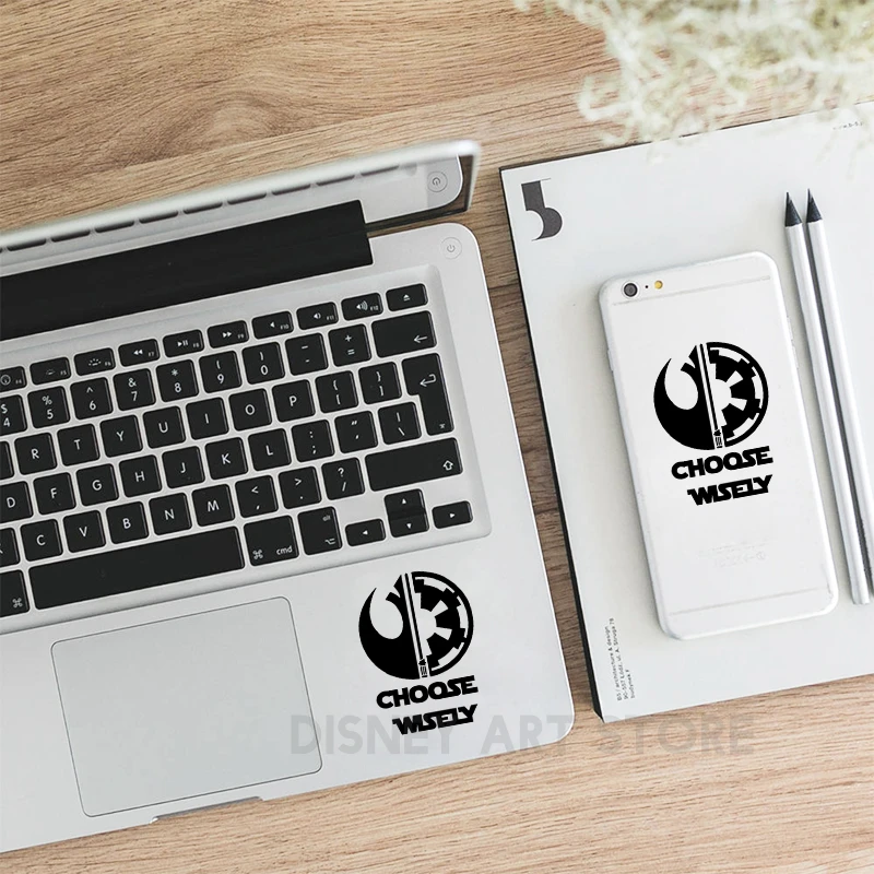 Vinyl stickers Choose Wisely Star Wars Vinyl Sticker Phone Laptop Decals Dark Side Jedi Sith Empire Vinyl Decal Mug Car Window Bumper Decor