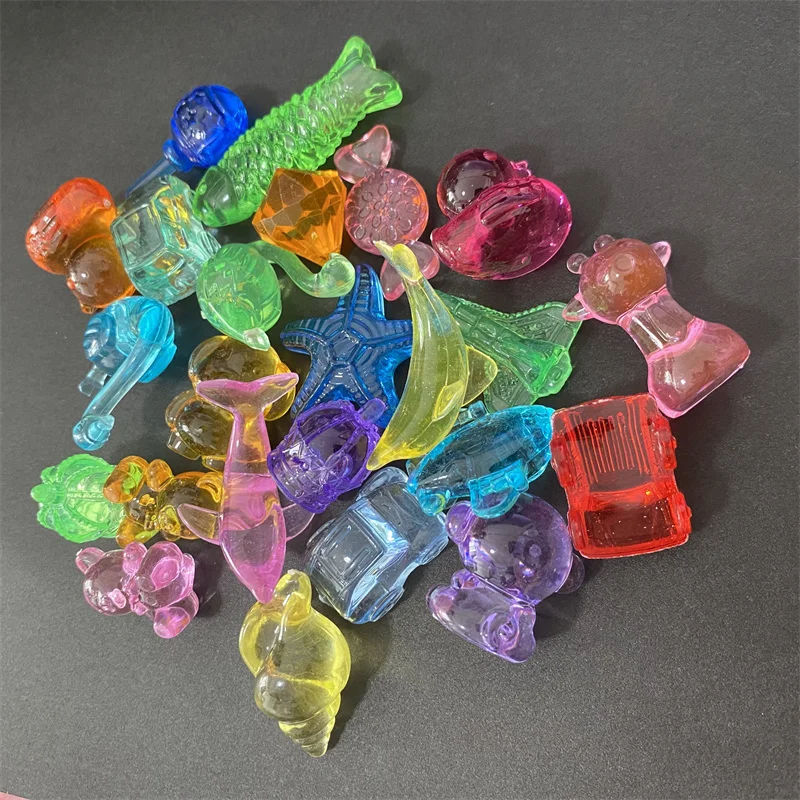 5 Pieces 30*30*22mm Acrylic Clear Animal Shape Game Pieces For Board Games Accessories acrylic note board lanyards hanging memo writing message multi function desktop transparent office clear