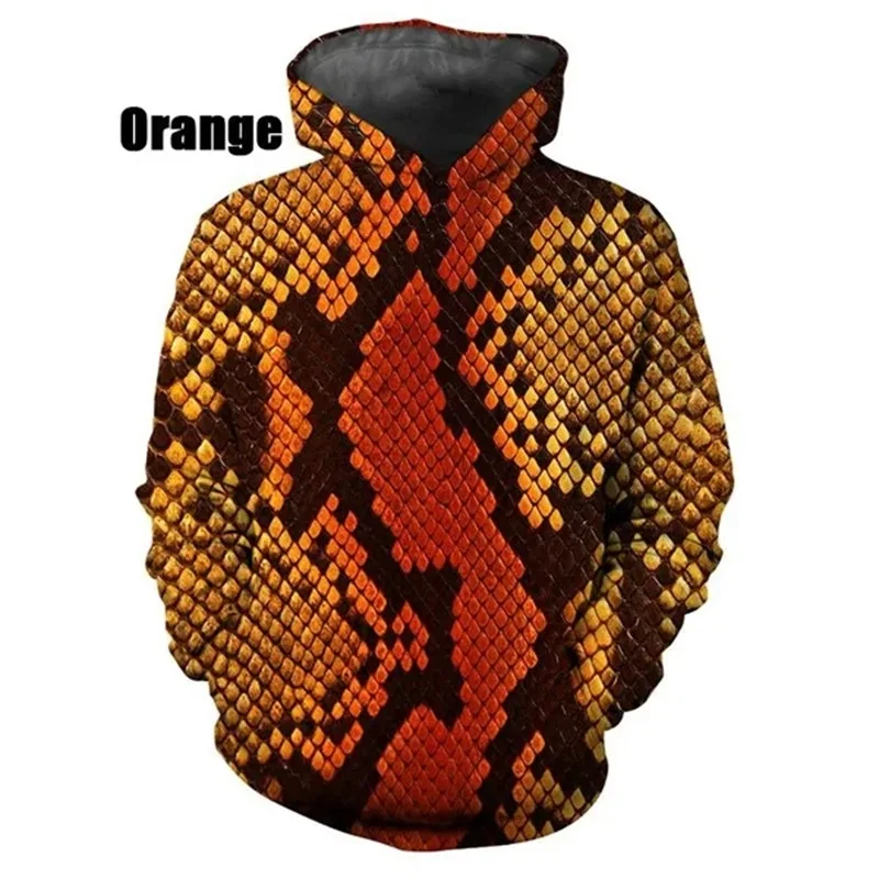 thumbnail image 1 of Sudadera con capucha para hombre con estampado 3D de piel de serpiente, sudaderas para hombre y mujer, sudaderas informales de talla grande con estampado, sudaderas con capucha, camisetas de calle, 1 of 5