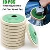 10PCS 4 Inch Car Wool Buffing Polishing Pads Felt Polishing Wheel Disc for 100 Angle Grinder Buffer Bore Dia Buffing Wheel  Pads 1