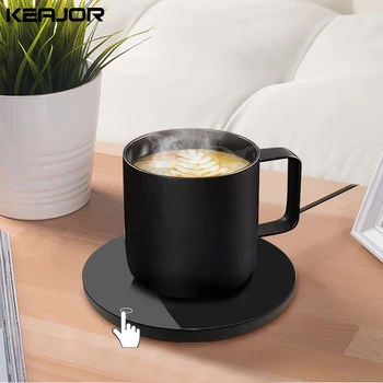 Coffee Cup Heater Mug Warmer USB Heating Pad Electic Milk Tea Water Thermostatic Coasters Cup Warmer For Home Office Desk DC 5V 1