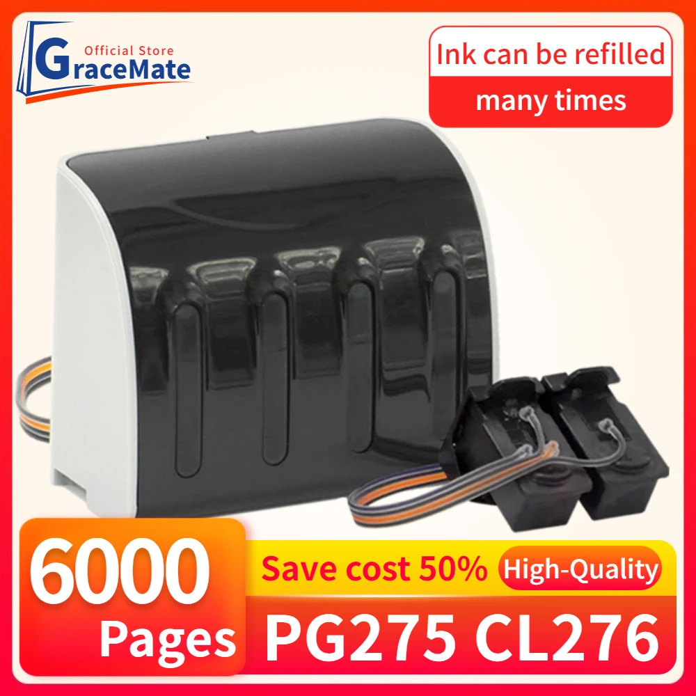 

pg275 cl276 Remanufactured Ink Cartridge Replacement ciss ink tank kit PG-275 CL-276 for Canon PIXMA TS3522 TS3520 TR4720 TR4700