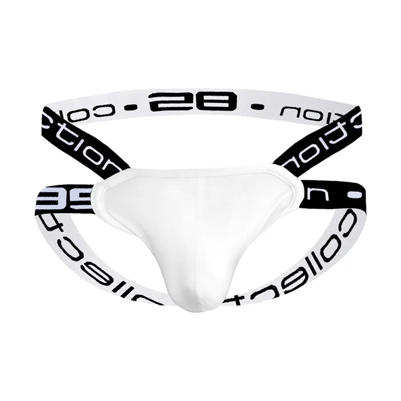 BS 85 Men\'s Panties Low Rise U Convex Tight Cotton Men\'s Double Butt Lift Thongs BS3501