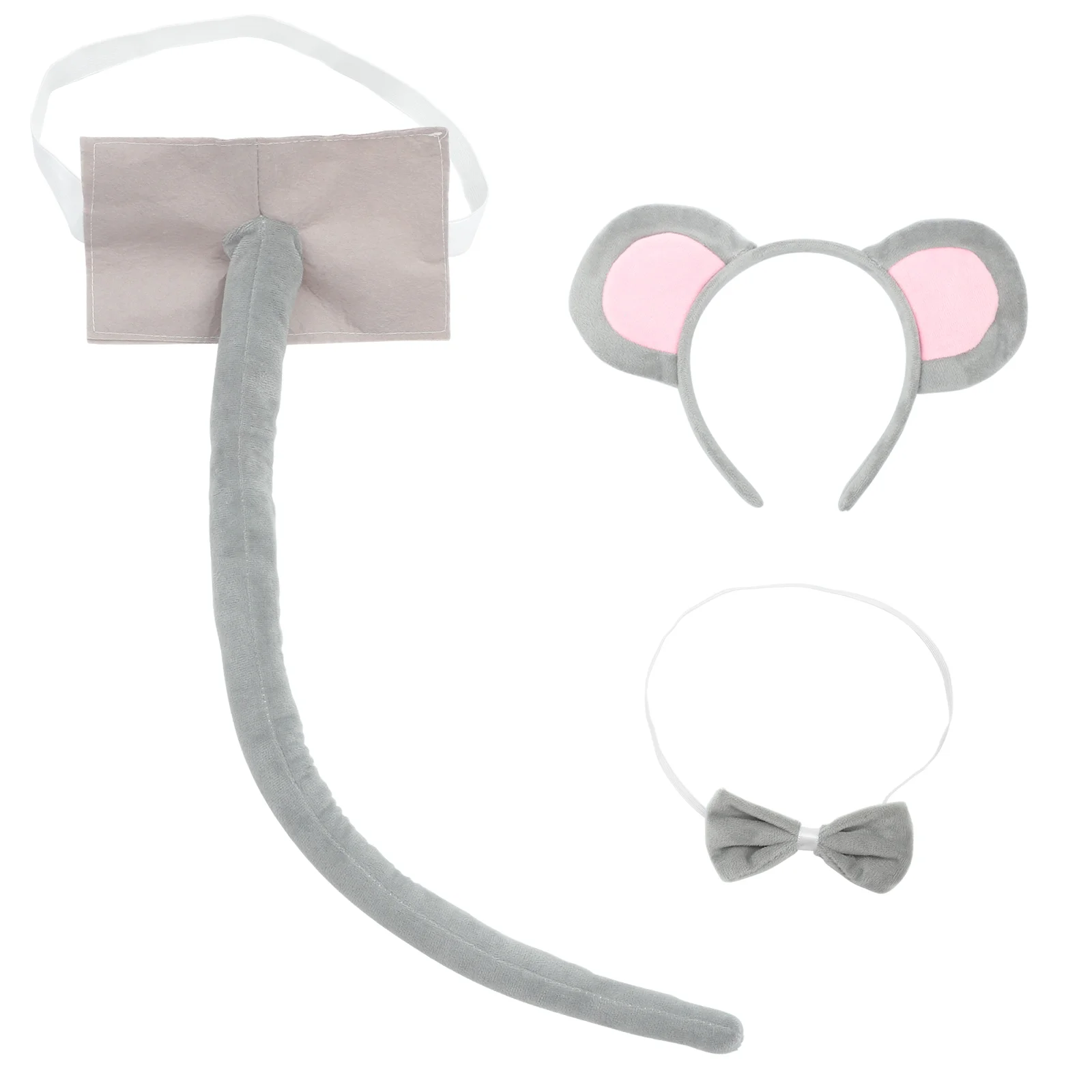 

Mouse Clothing Accessories Party Headband Headpiece Headdress Tail Ears Animal Costume Element Hair Bands