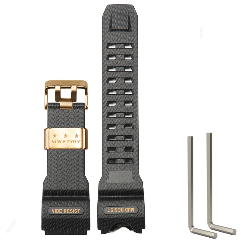 Durable Resin Sports Watch Band - Waterproof Wristband Replacement Bracelet
