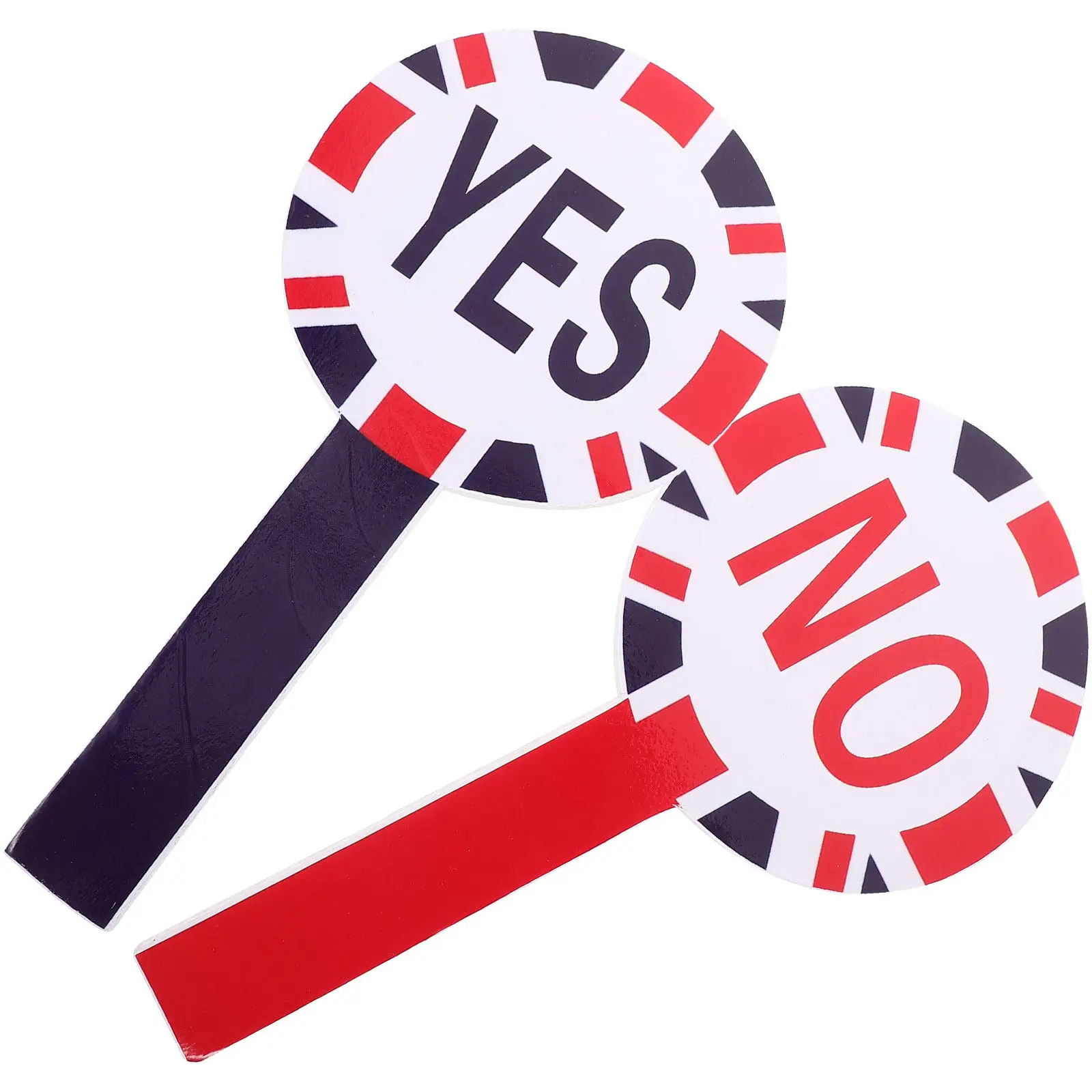 1세트 고급 휴대용 투표판 양면 교실용 예/아니요 패들 교사용 평가판 재사용 가능한 휴대용 학교 용품