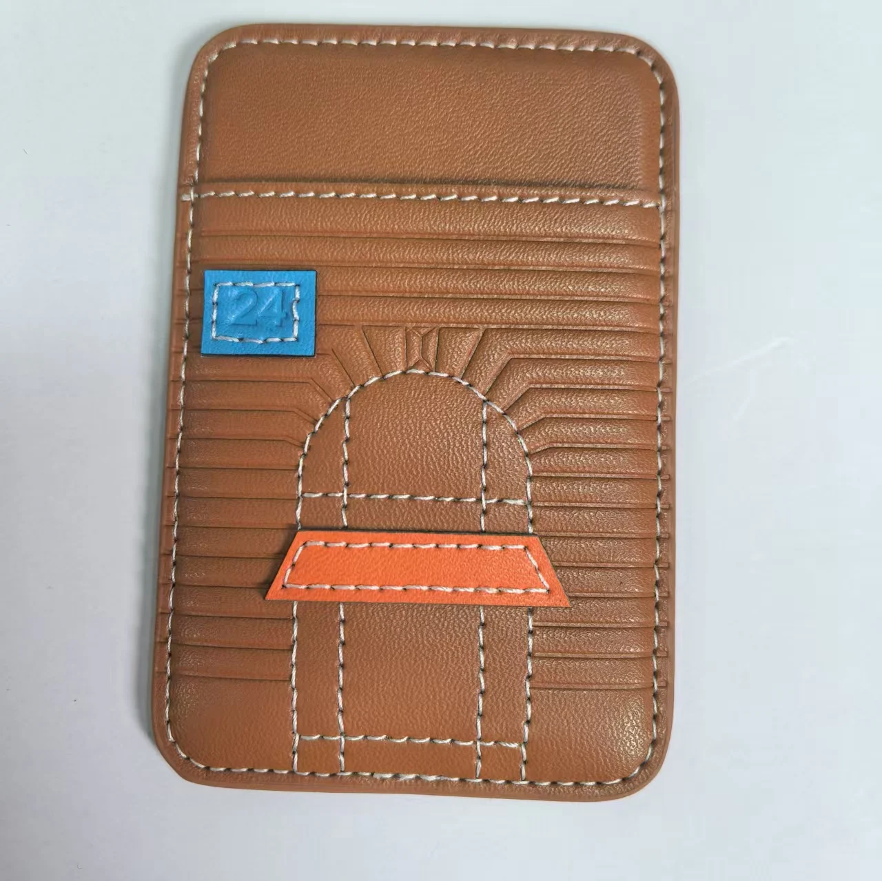 Nich Mehrfarbiger Mage Safe Leder-Kartenhalter, magnetische Tasche, Handyhülle, NFC-Zubehör, Ausweis-Aufbewahrungstasche für die Serie 17/16 und 15