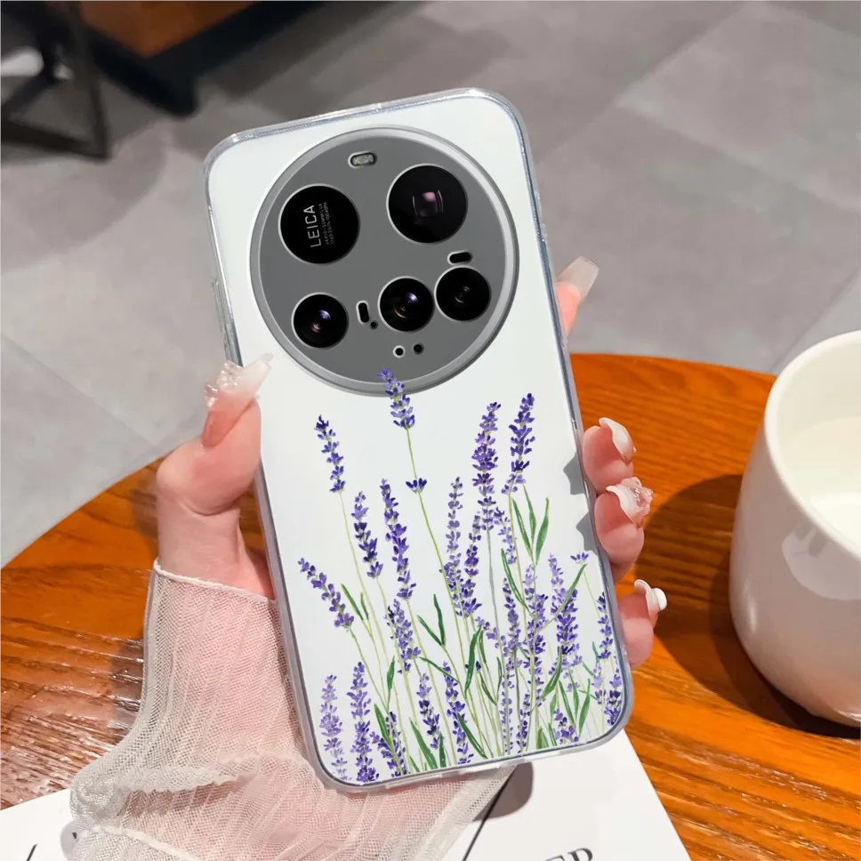 Floral Clear Silicone Anti-Drop Protective Smartphone Case