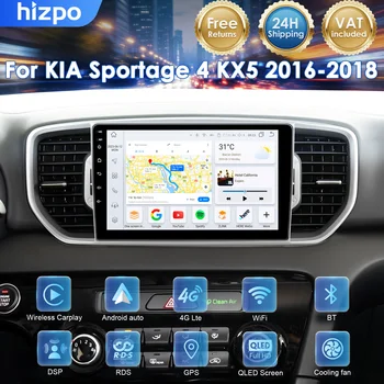 Radio Multimedia para Auto Hizpo con Android 14 para Kia Sportage 4 QL 2016 2017 2018, Carplay Inalámbrico, Android Auto, Estéreo, 4G Wifi, Sin 2DIN, Sin DVD 1