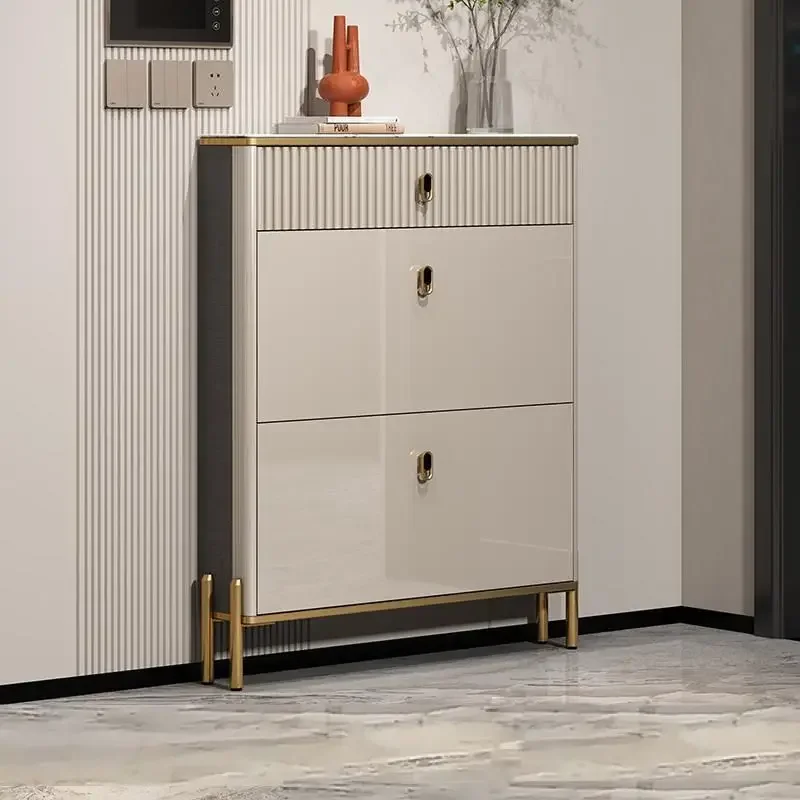 

Minimalist Designer Shoe Cabinets Storage Bags Shelf European Style Shoe Cabinets Luxury Schuhschrank Space Saving Furniture