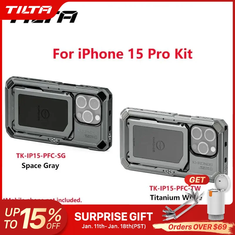 TILTA Khronos iPhone 15 Pro / Pro Max Case TK-IP15-PMFC Compatible