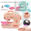 Portable Sewing Machine Mini Household Electric Sewing Machine With Presser Foot Pedal Home Crafting Mending Tools Toys For Kids 1