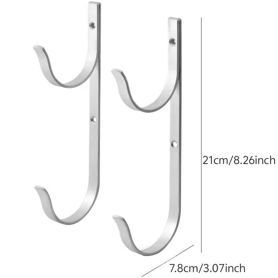 2PCS Teleskop Pole Haken Tragbare Vakuum Schläuche Blatt Rechen Aluminium Legierung Mehrzweck Organizer Schwimmen Pool Aufhänger – Detail 2