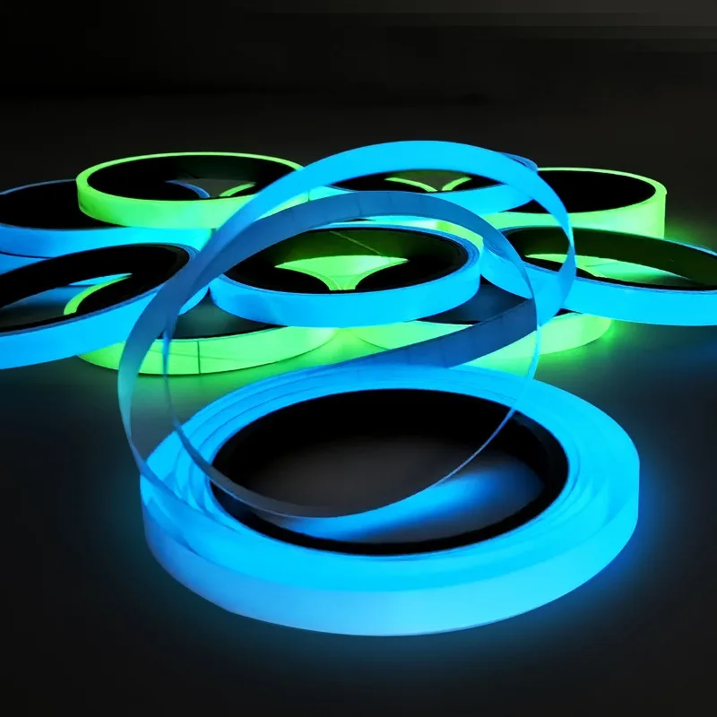 Self-adhesive Luminous Safety Tape DIY Decorative Glowing Tape Stage Stair Safety Warning Tape Green Fluorescent