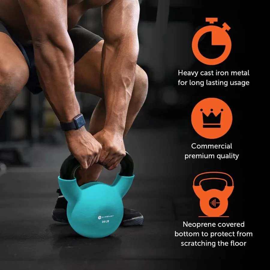 Neoprene Coated Iron Kettlebell 4