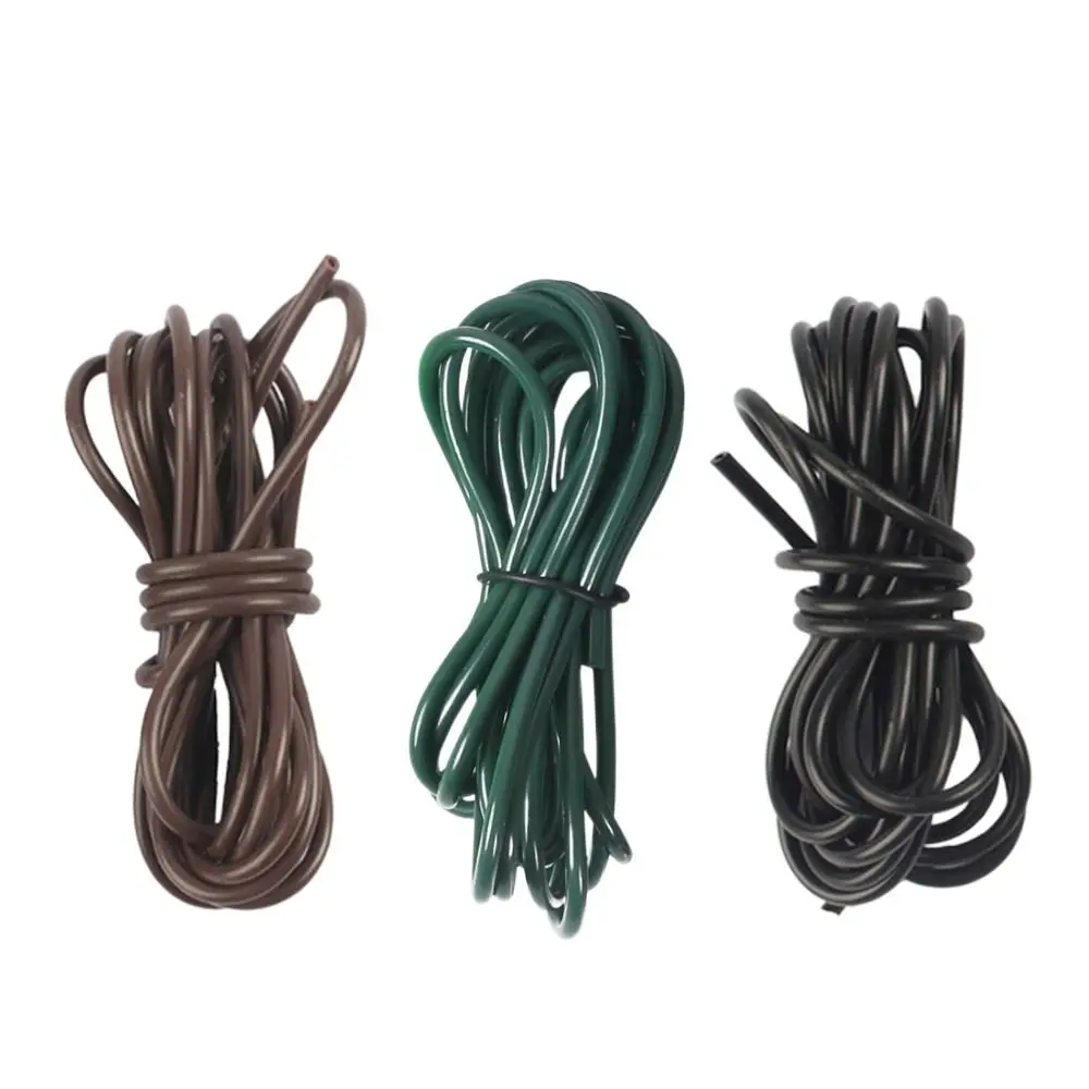1M/2M Rig Tubi Carp Fishing Rope Bite Entanglement Tricolore Diametro 1Mm Silicone Rig Tubi Carp Silicone Soft Outdoor