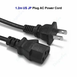 Universal AC Power Cable - 3 Prong, 1.2m, IEC 320 C13 Extension Cord (US 1.2m)
