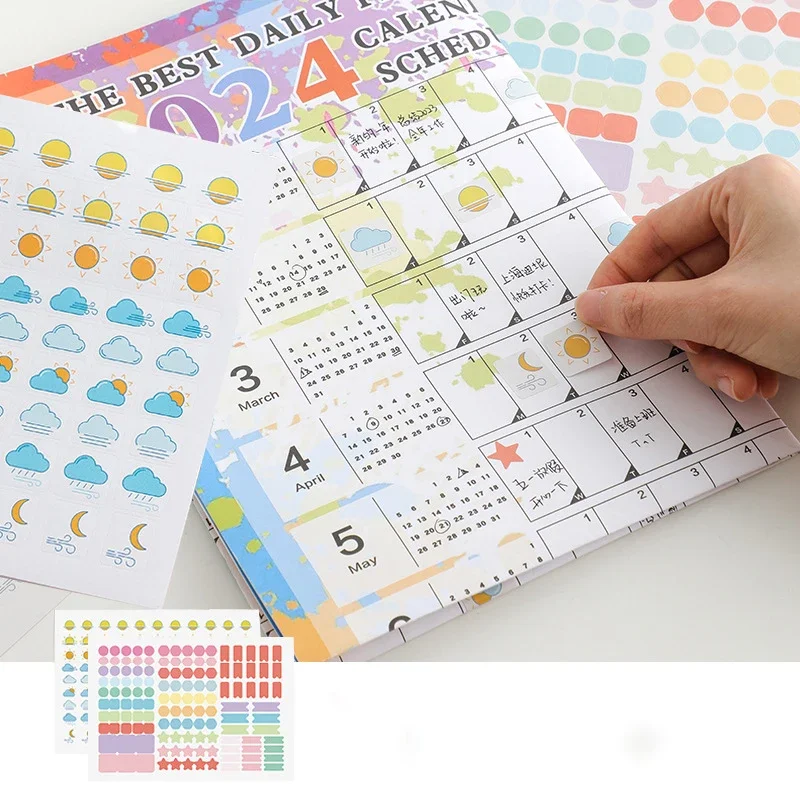 Calendar Planner Sheet Large Wall Calendar Kawaii To Do List Planner Target List Schedule Organizer Office Supplies wall calendar paper wall calendar desk calendar habit tracker calendar
