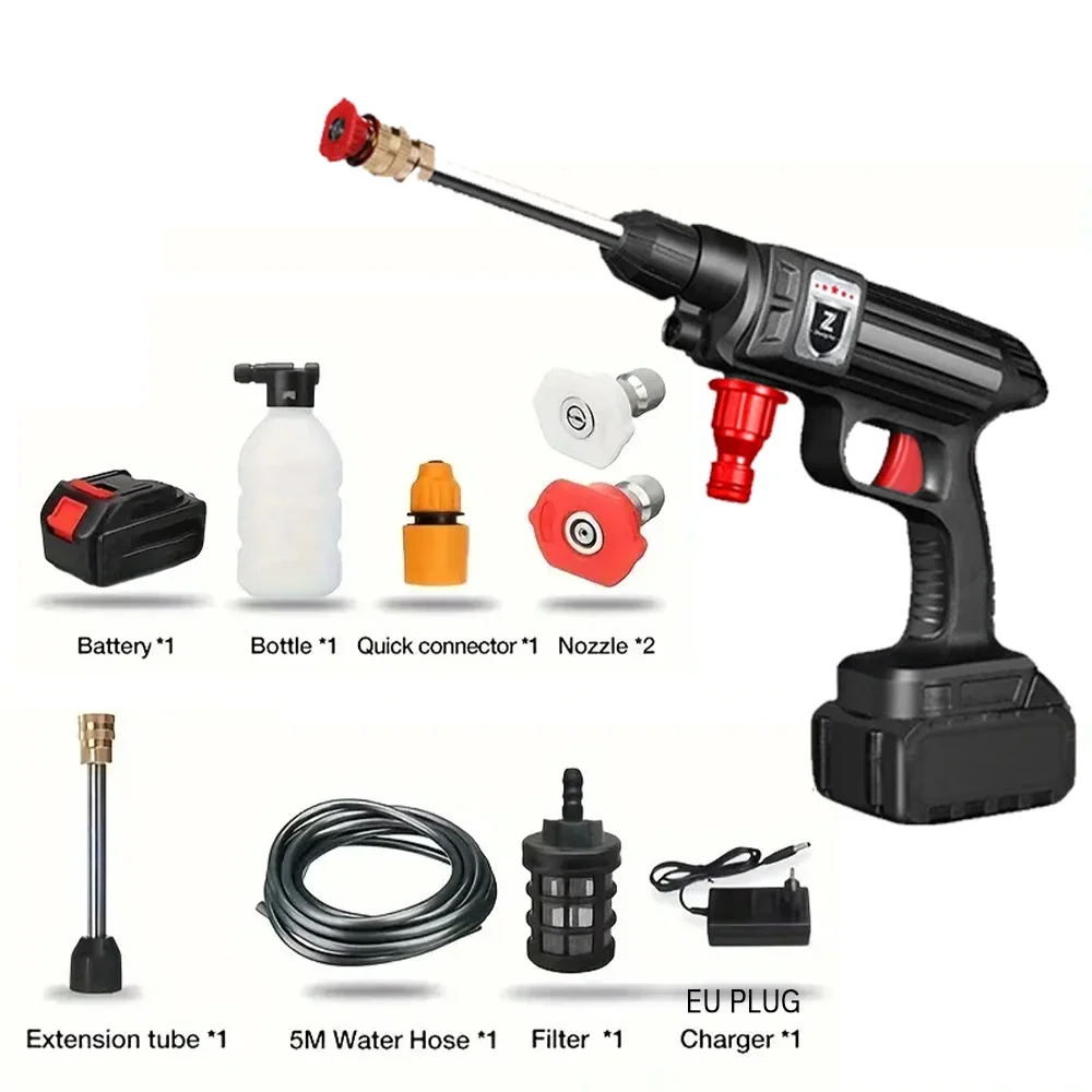 Lave-auto Portable Haute Pression 12V - Pompe 80W, Pression 130 PSI - Pour Voiture, Camping, Arrosage