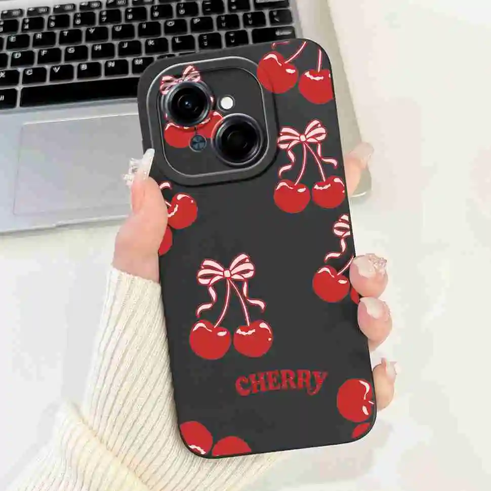 Black Butterfly Ultra-Thin Soft Silicone Case - 6.67 Back Cover