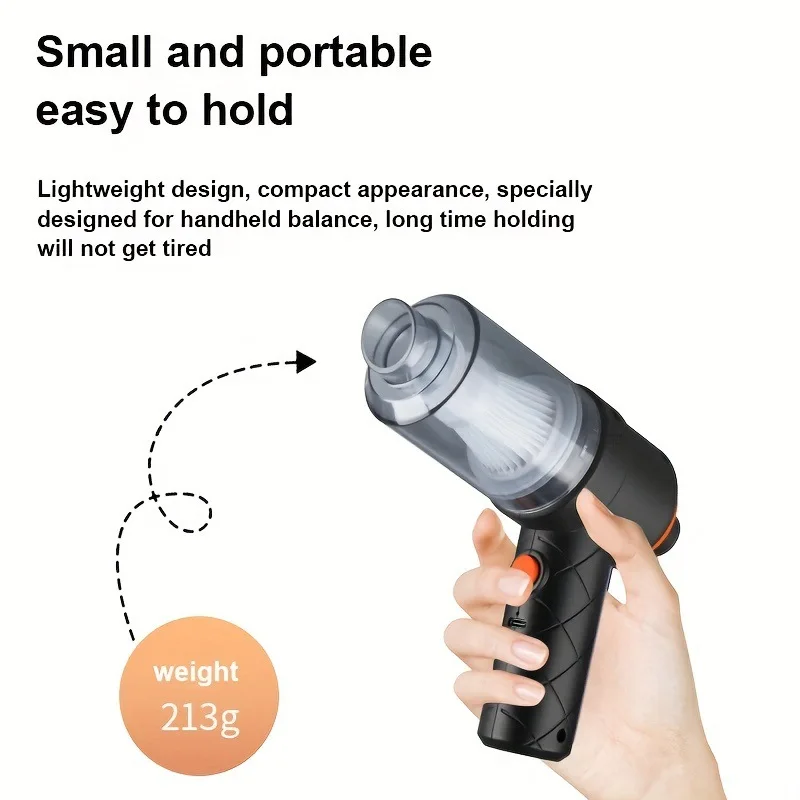 Wireless Car Vacuum Cleaner Cordless Handheld Auto Vacuum High-power Vacuum Cleaner For Home Office Car 3