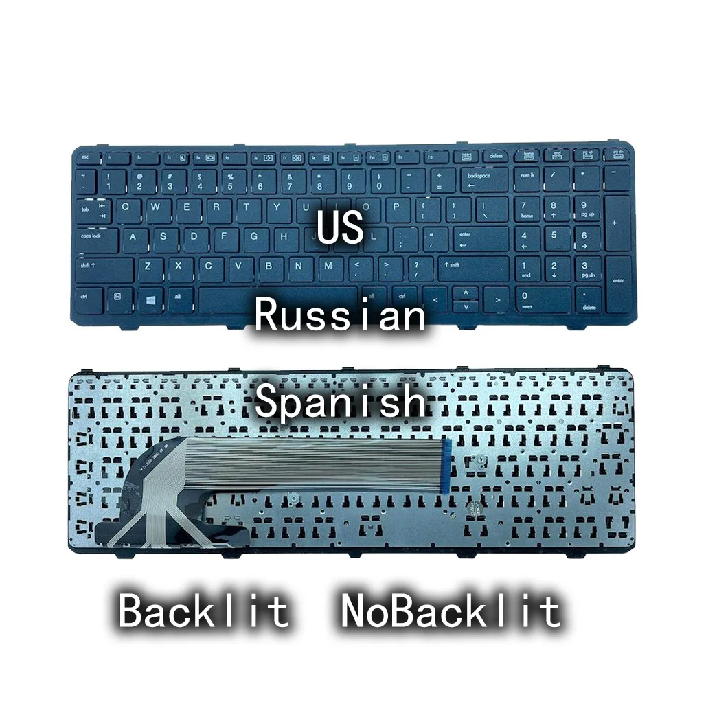 Nuovo Us Ru Sp In Tastiera Retroilluminata Per Hp Probook 450 Go 450 G0 450 G1 470 455 G1 450-G1 450 G2 455 G2 470 G0 G1 G2 S15 S17