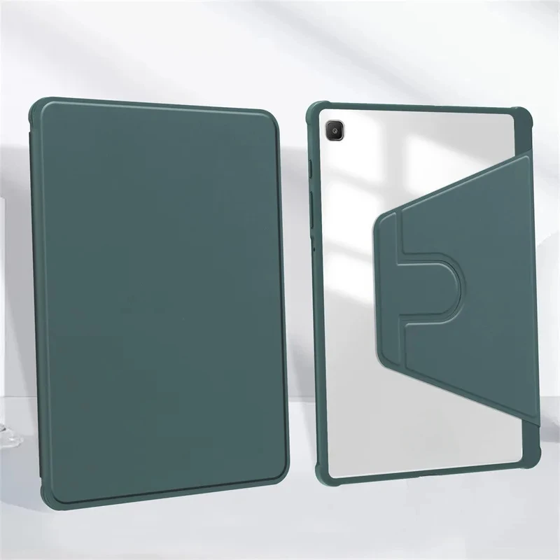 Für Galaxy Tab S6 Lite P610 Schutzhülle Acryl Rotierende Rückseite Transparente Dünne Lederhülle P613 – Detail 12