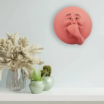 Funny Bathroom Humorous Smelly Face Sam Wall Decor Resin Toilet Wall Art Statue For Bathroom Bedroom 3