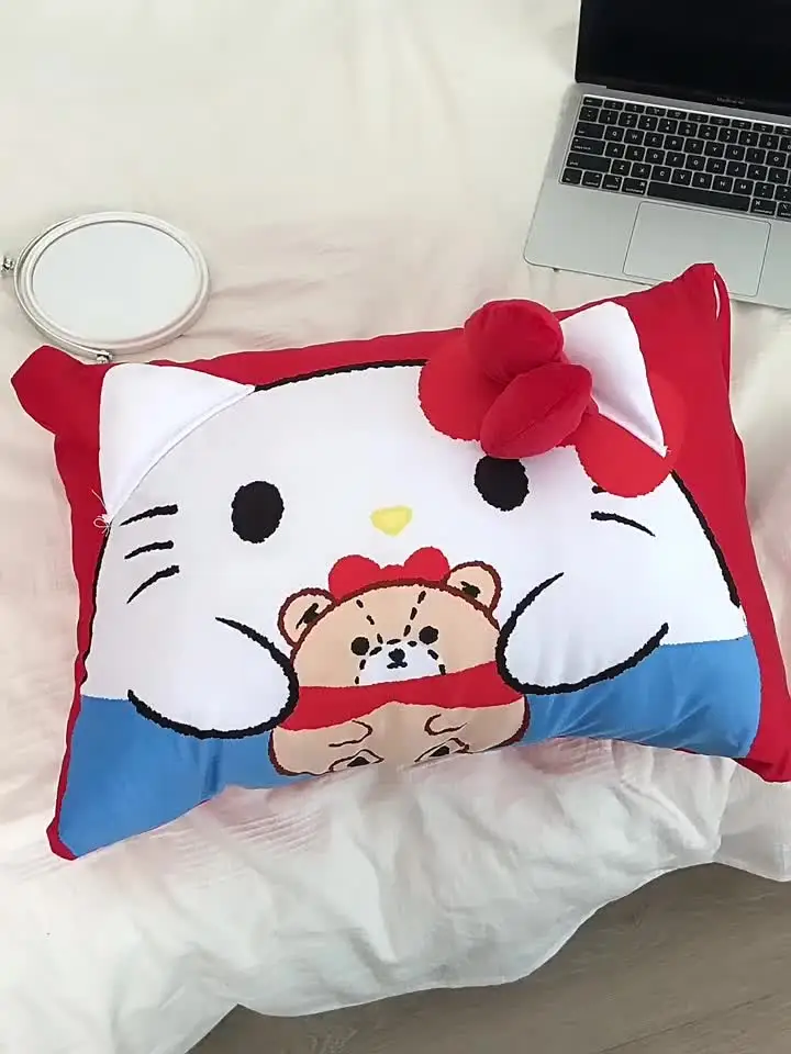 女の子のためのかわいいハローキティ枕ケース、日本のスタイル