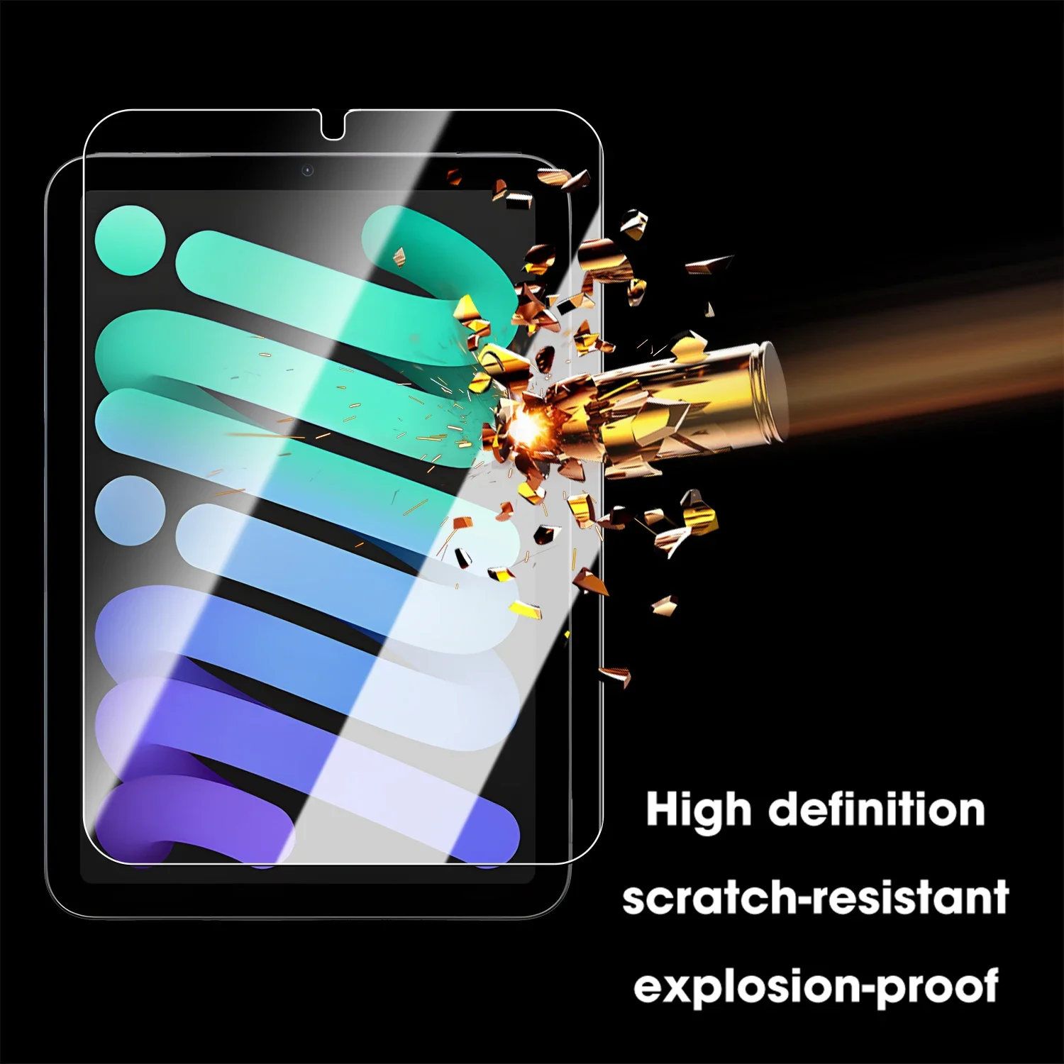 Screen Protector for iPad Mini 7/6 8.3inch Easy Installation Box Tempered Glass for iPad Mini 7th/6th Gen 2024/2021 8.3"A17 Pro