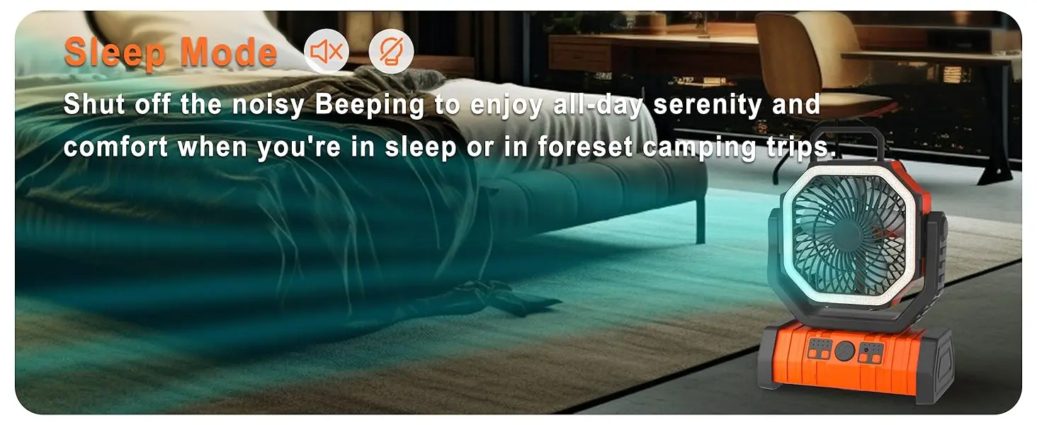 Sleep mode keep fan quiet