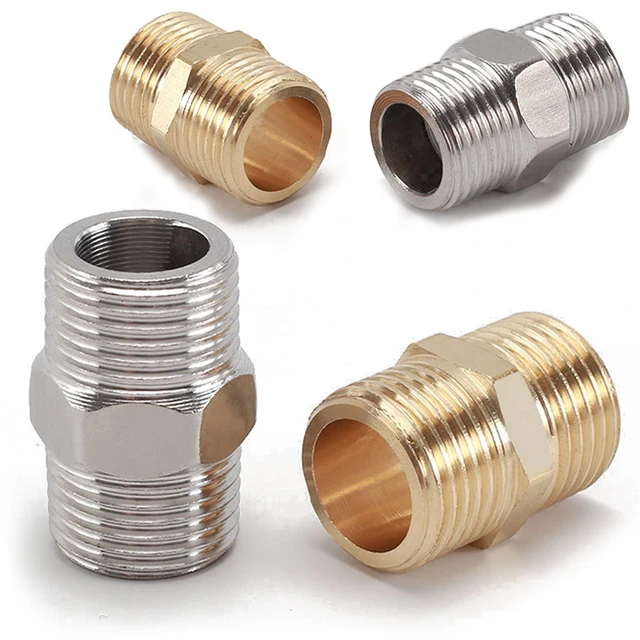1/2 "3/4" 1 "Férfi Szál Gyorscsatlakozó 304 Rozsdamentes Acél Sárgaréz Réz Csatlakozás Javító Adapter Kiterjesztő Tömlőcsatlakozók Csatlakozó Ízülete