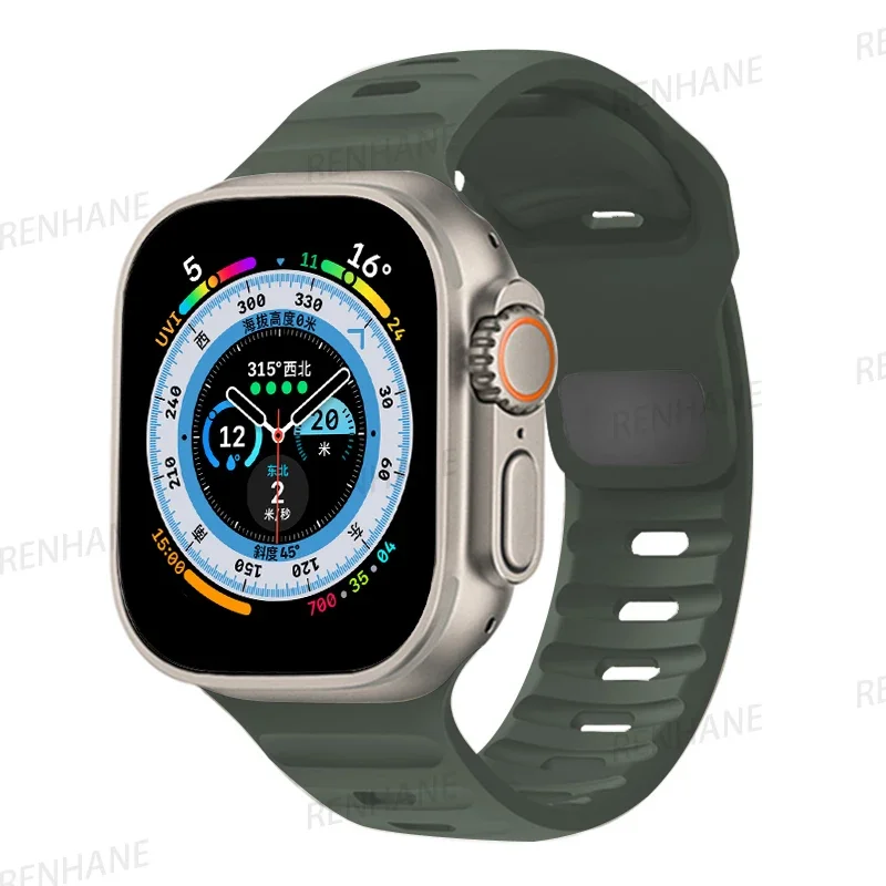 Premium Silicone Sport Watch Band - Versatile and Durable Bracelet