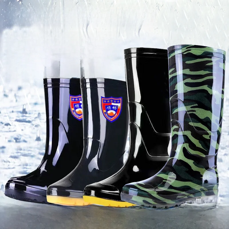 Bottes camouflage pêche homme imperméables antidérapantes avec doublure polaire pour chasse et pêche