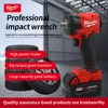 Milwaukee Cordless Impact Wrench 300N.m Brushless Compact Electric Wrench Recharge 18V Battery For Car Tires Power Tools 3