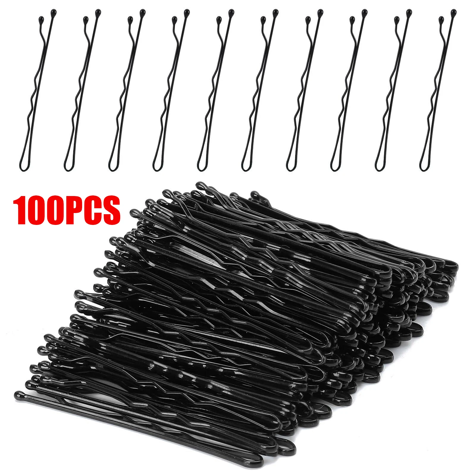 100PCS Brown Hair Pins black Hairpins Invisible Wave Hairgrip Barrette Hairclip Bulk Hair Accessories for Women Lady Girls Kids 12pcs new white black brown jewelry packaging box kraft paper favour bulk gift display boxes bag necklace bracelet box