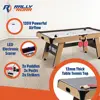 72 Inch Air Hockey Table with LED Scorer and Table Tennis Top