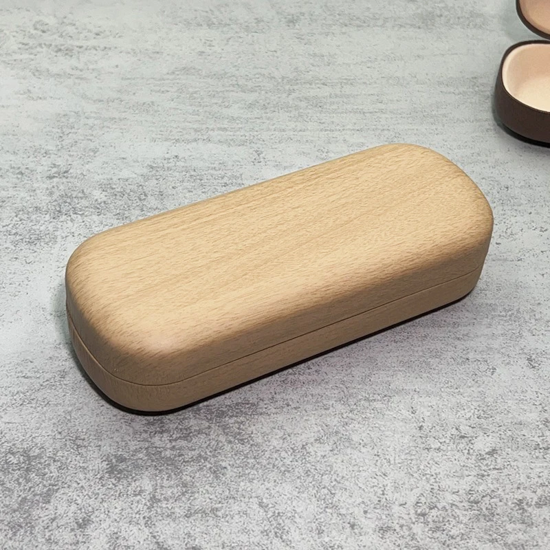 Fashion Hard Glasses Case Women Waterproof Wood Grain Eyeglass Case Cover Portable Reading Glasses Box For Men Spectacle Cases